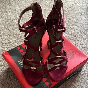 Rialto Women's Red Strappy Heels